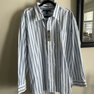 NWT Tommy Hilfiger White Button Down Dress Shirt
